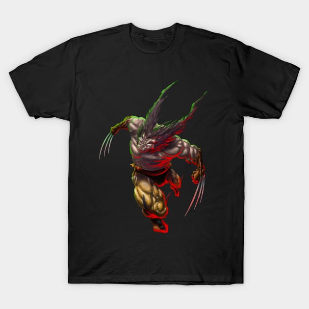 Jumping wolverine T-Shirt by JasonSutton